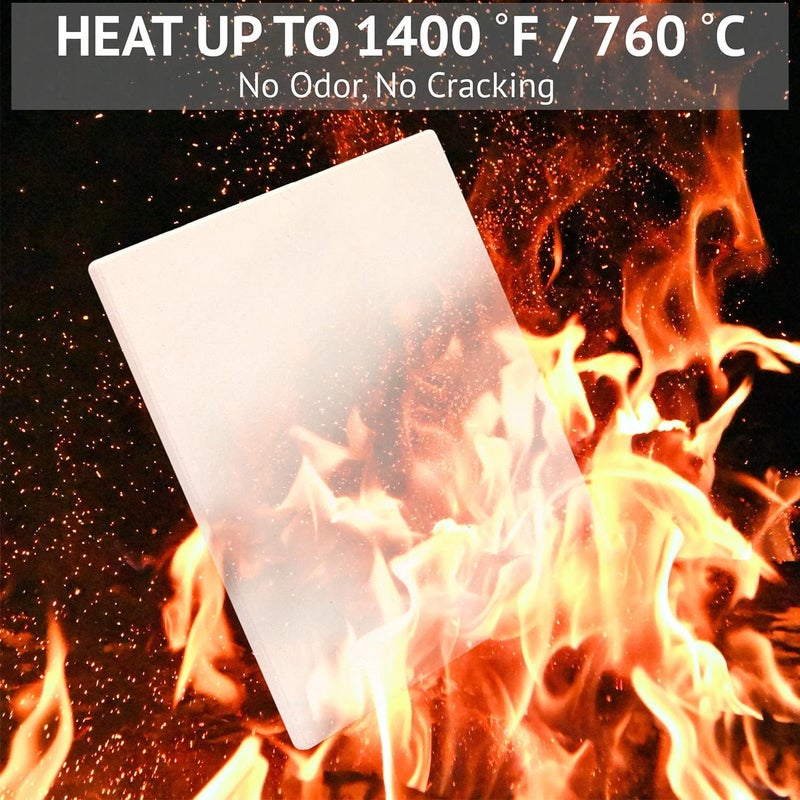 waykea 10”x10.4”x0.5” Pizza Stone for Toaster Oven | Rectangular Cordierite Grilling Stone Bread Baking Stone for Grill, Oven - Image 5